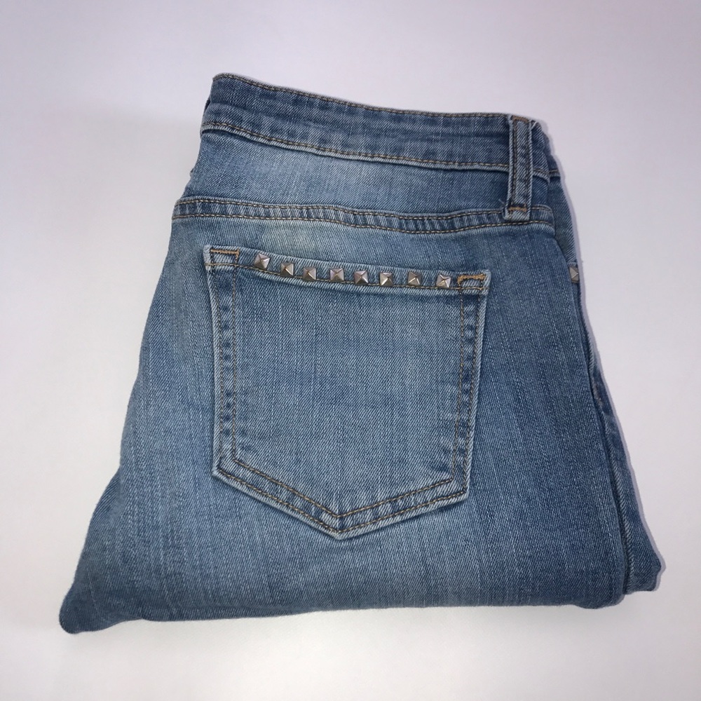 Gap Skinny Studded Jeans 3/4 x‎ 28 0247